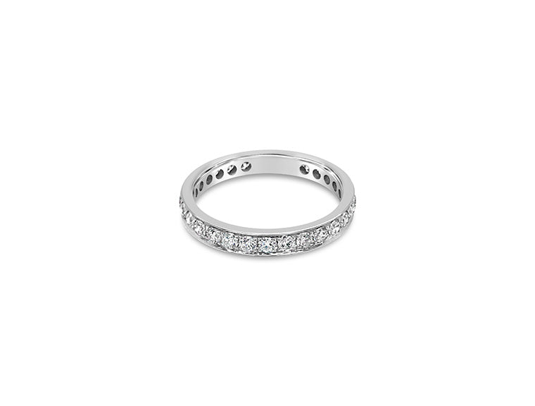 (REF 1063) 0.99ct Diamond Full Eternity Ring (18ct White Gold)