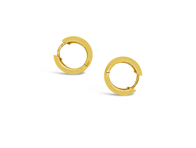 (REF 1138) 0.20ct DIAMOND HOOP EARRINGS (14CT YELLOW GOLD)