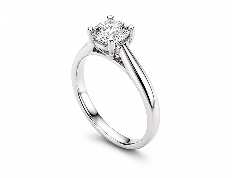 0.60ct Princess Cut Diamond Solitaire Ring – Platinum