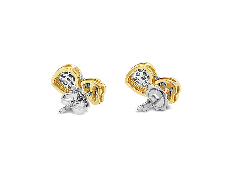 (REF 1398) 0.91ct Earring Diamond Heart (18ct White Gold)