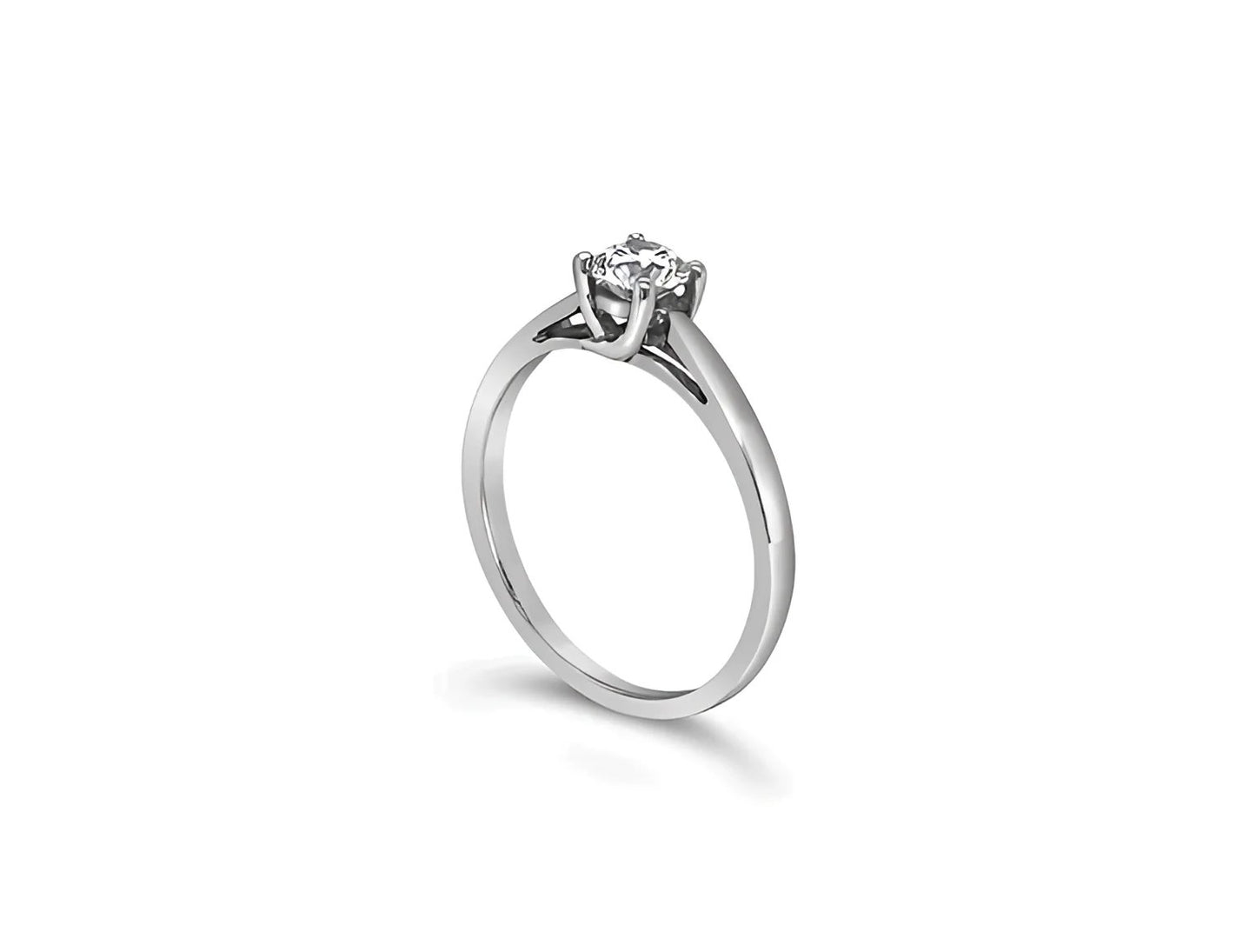 (REF 1426) 0.48ct Diamond Solitaire Ring (18ct White Gold)