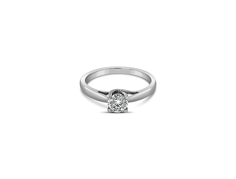 (REF 1426) 0.48ct Diamond Solitaire Ring (18ct White Gold)