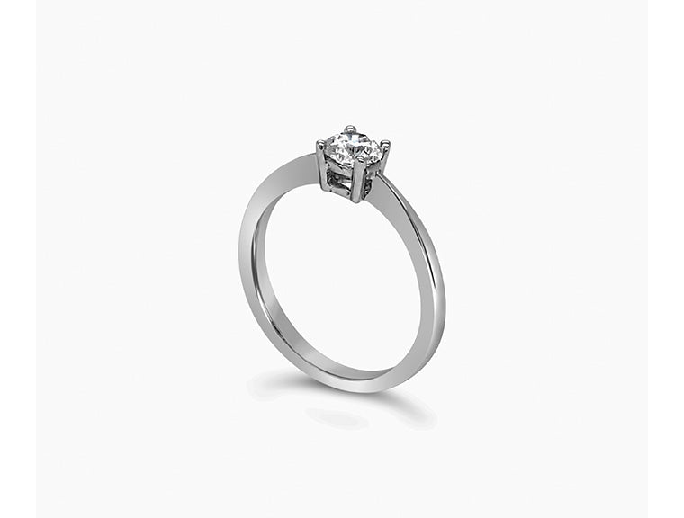 (REF 1427) 0.47ct Diamond Solitaire Ring (18ct White Gold)