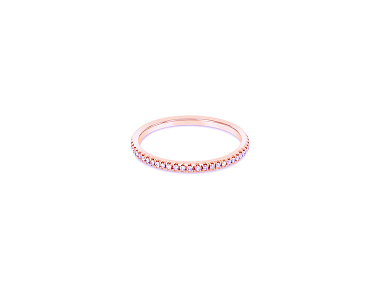 (REF 1431) 0.26ct Diamond Eternity Ring (18ct Rose Gold)