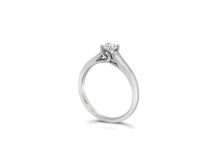 (REF 1511) Diamond Solitaire Ring (18ct White Gold)