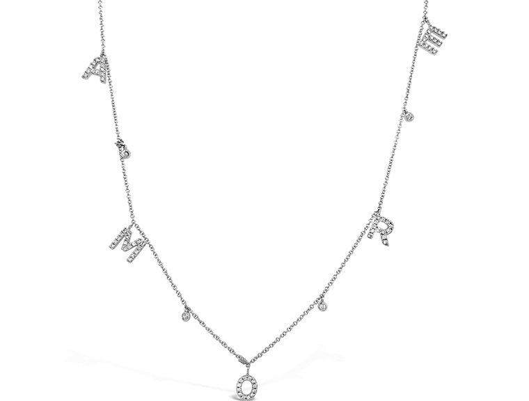 (REF 1583) 0.40ct Diamond Necklace Amore (18ct white gold)