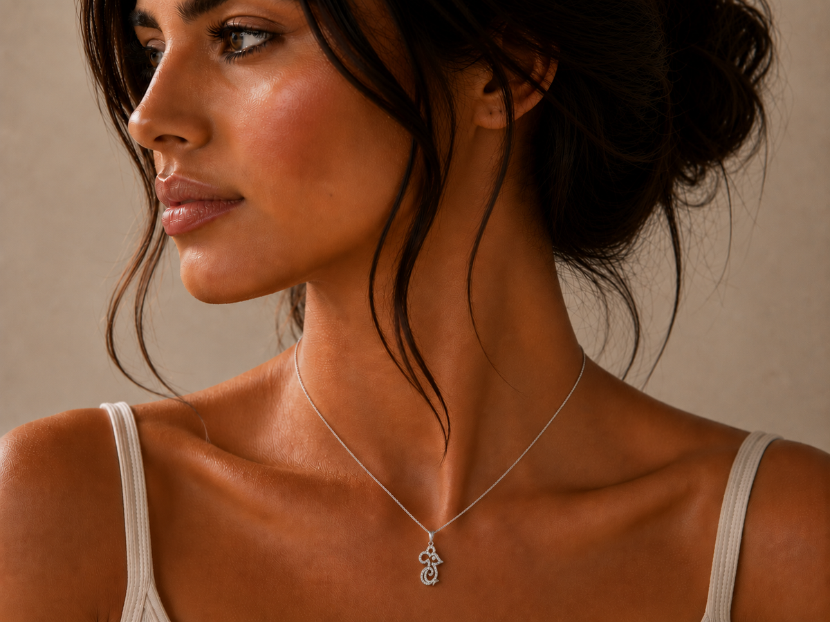0.28ct Diamond Mouse Pendant – 18ct White Gold