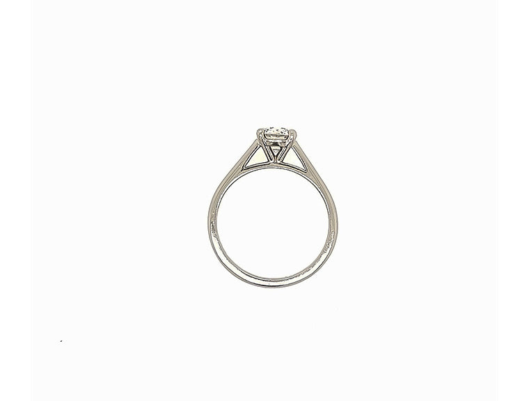 (REF 1662) 0.83cts Diamond Solitarie Ring (Platinum) GIA CERTIFICATE
