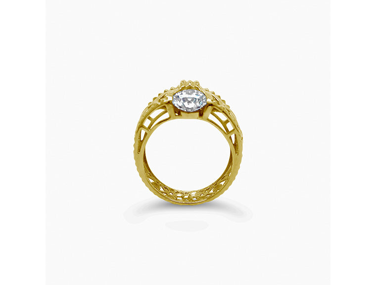 (REF 1747) 2.15cts Dubai Lab Diamond Ring (18ct yellow gold) IGI Certificate