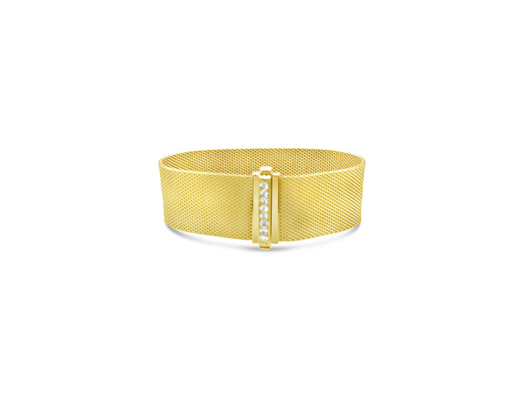 (Ref 1759) Tiffany & Co Somerset Diamond Bracelet (18vt Yellow Gold)