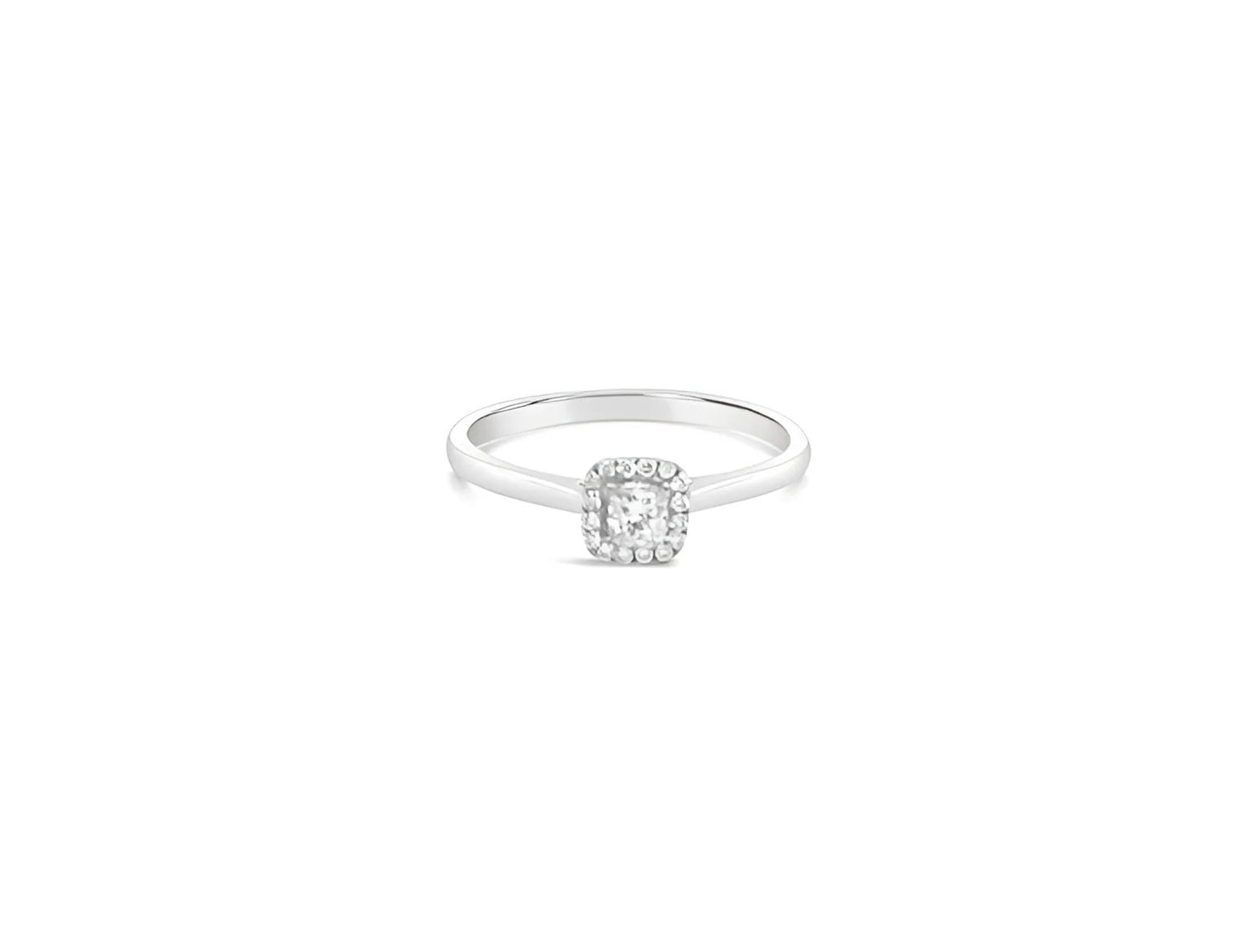 (Ref 1834) 0.24ct Solitaire Diamond Ring (18ct White Gold) GIA Certificate
