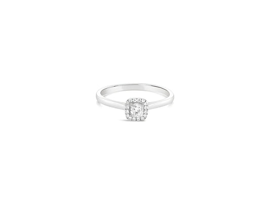 (Ref 1834) 0.24ct Solitaire Diamond Ring (18ct White Gold) GIA Certificate