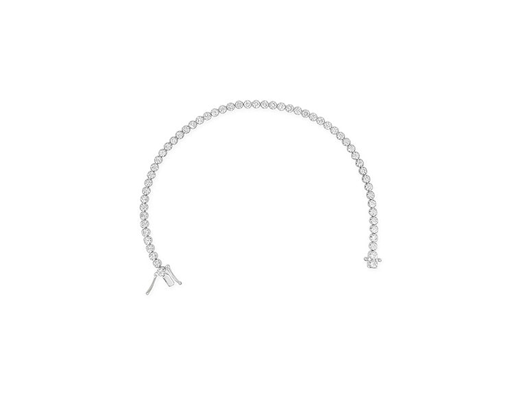 (Ref 1846) 3.09cts Diamond Tennis Bracelet (18ct White Gold)