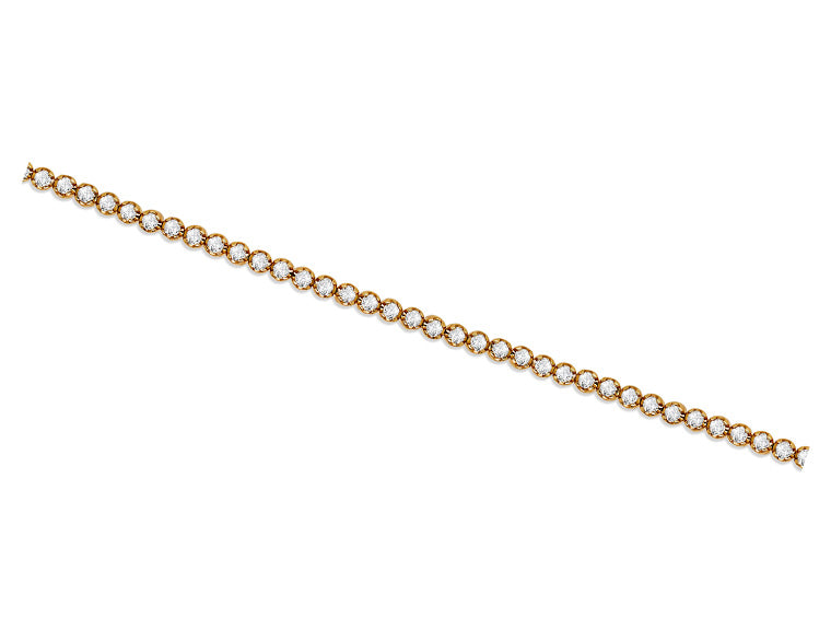 2.01ct Brilliant Cut Diamond Tennis Bracelet in 18ct Yellow Gold