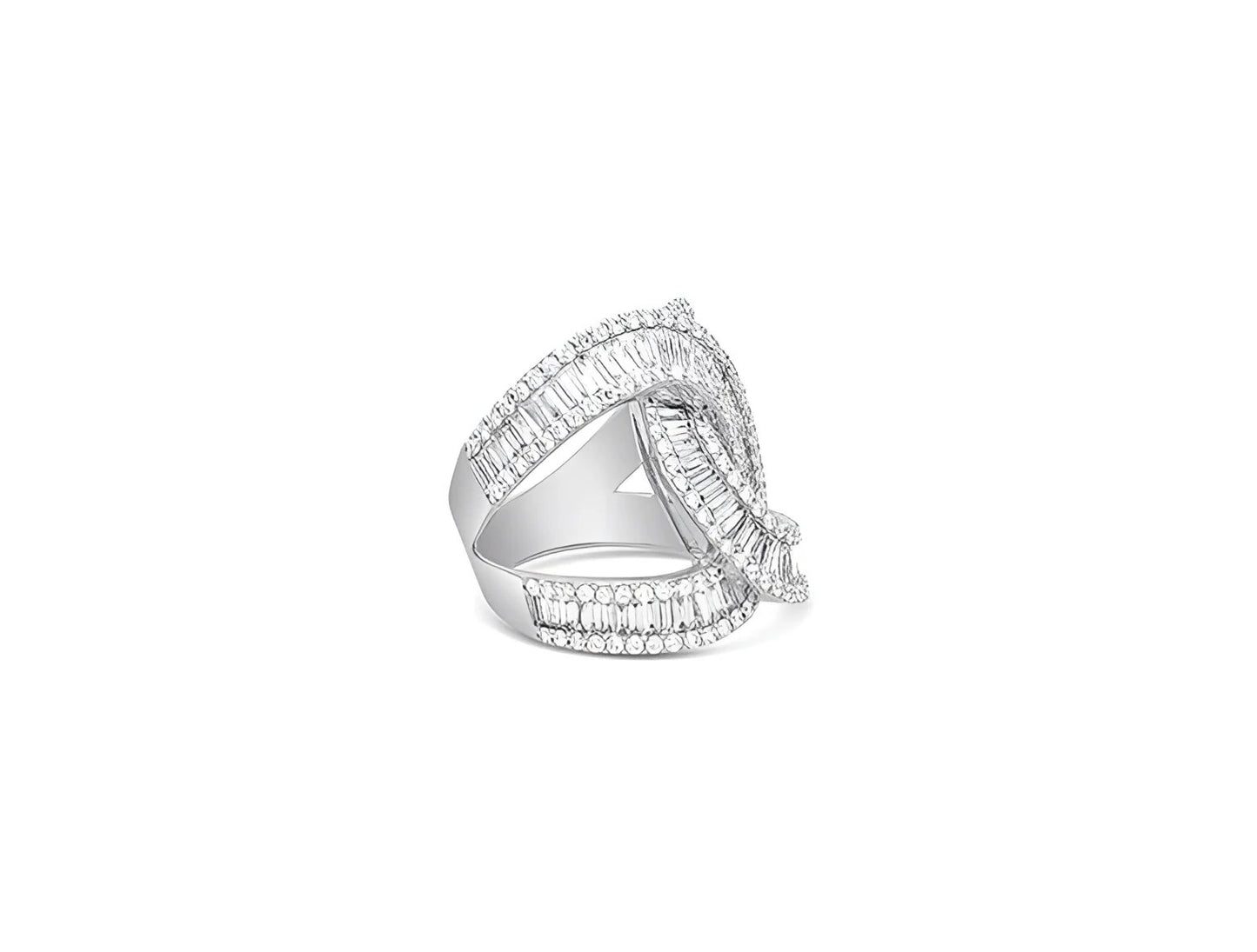 (Ref 1857) 2.59ct Baguette Diamond Ring (18ct White Gold)