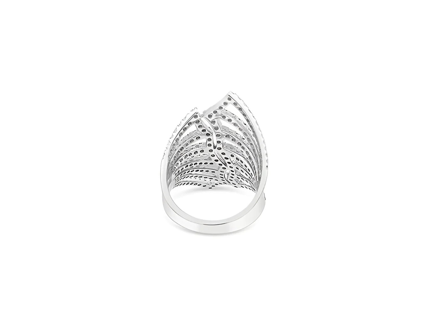 (Ref 1858) 1.61ct Pave Diamond Ring (18ct White Gold)