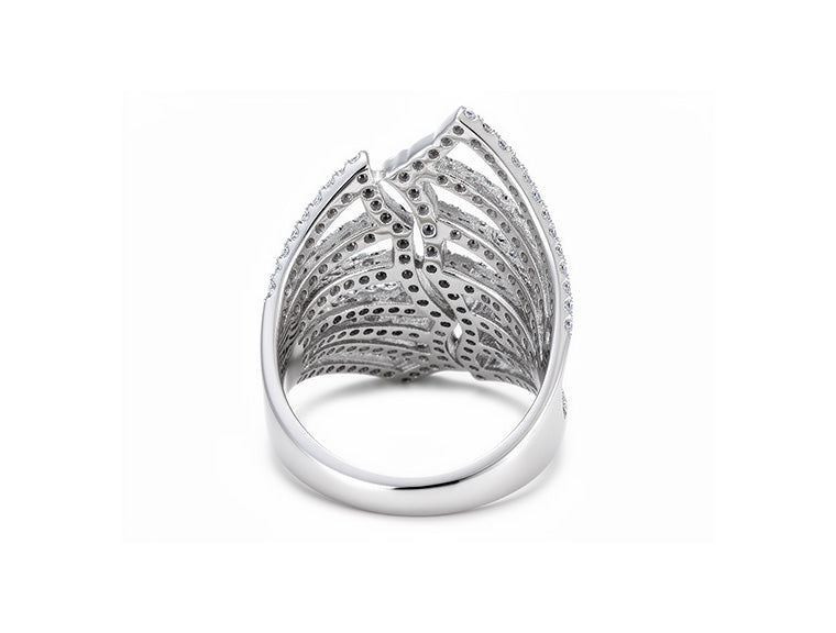1.61ct Diamond Pavé Ring – 18ct White Gold
