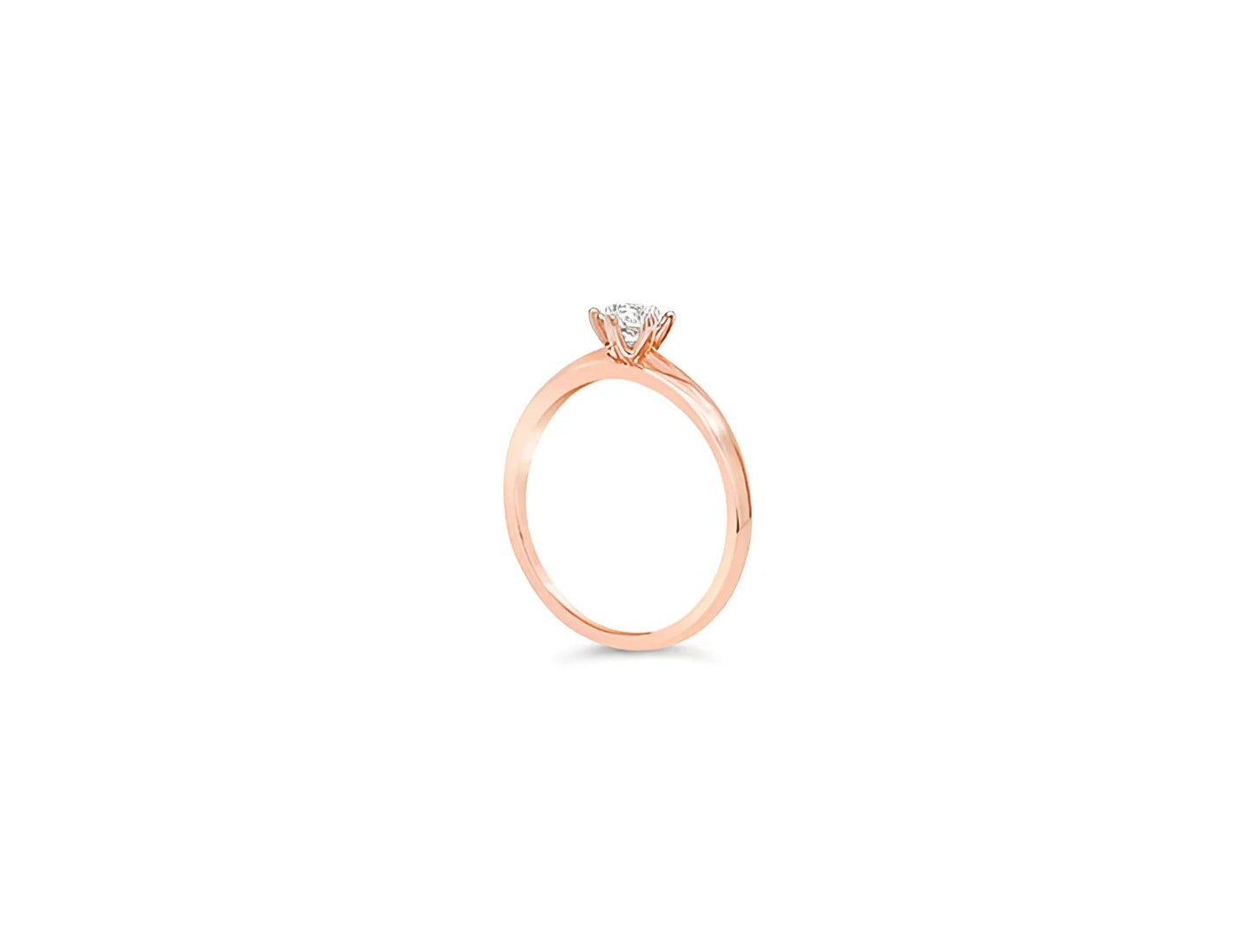 (Ref 1865) 0.39ct Solitaire Diamond Ring (18ct Rose Gold)