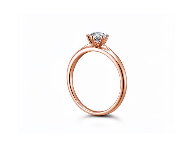 0.39ct Diamond Solitaire Ring – 18ct Rose Gold