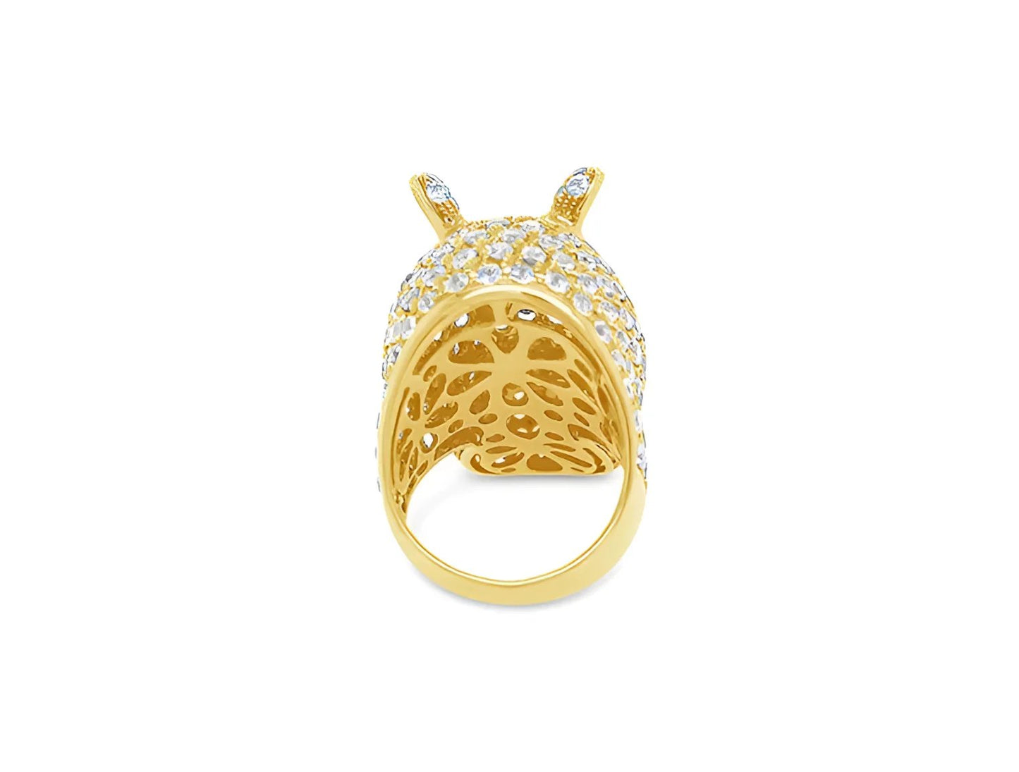 (Ref 1868) Hippo Diamond Yellow Sapphire Tanzanite Ring (18ct Yellow Gold).