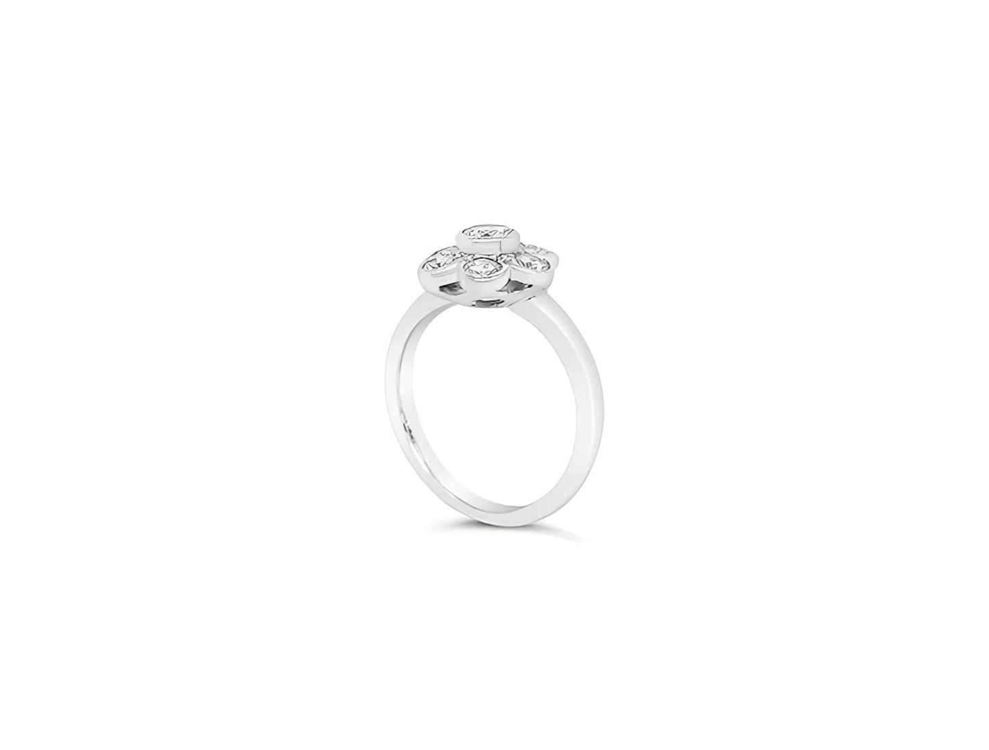 (Ref 1872) 1.5ct Cluster Diamond Ring (18ct White Gold/Platinum)