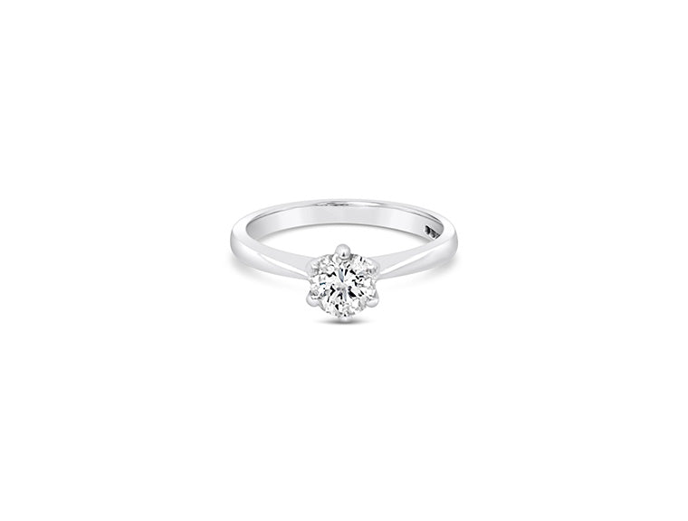 (Ref 1887) 0.65ct Diamond Solitaire Ring (Platinum)GIA Certificate