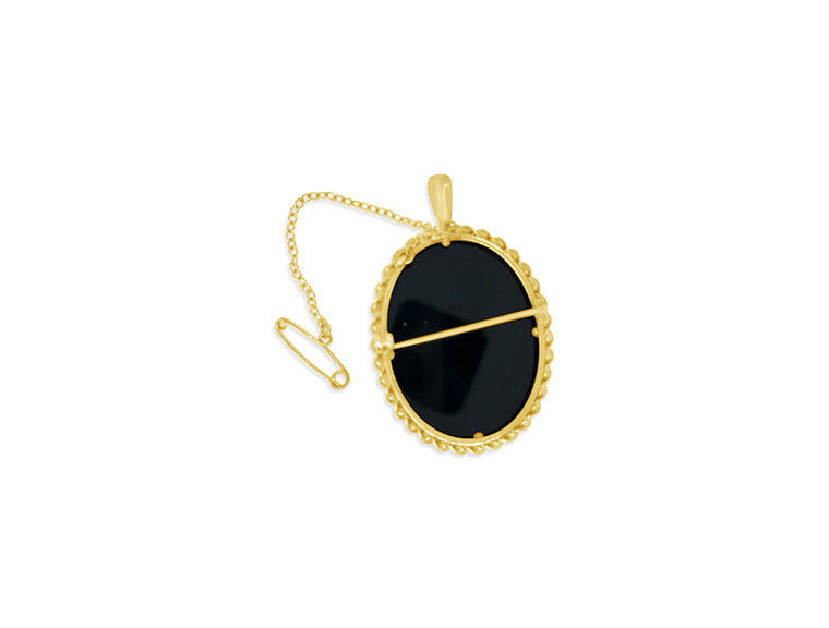 (Ref 1893) Brooch Cameo (9ct Yellow Gold)