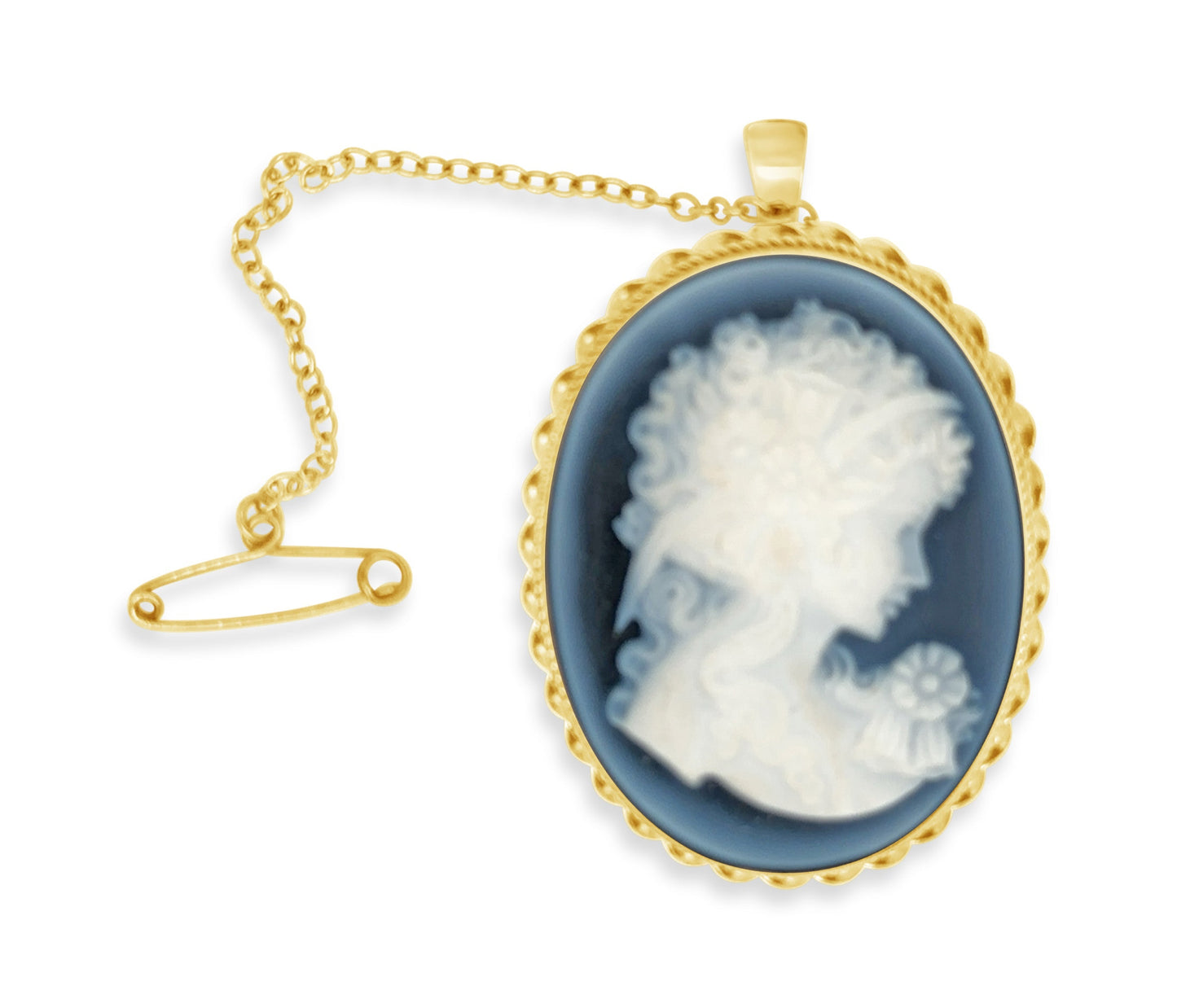 (Ref 1893) Brooch Cameo (9ct Yellow Gold)
