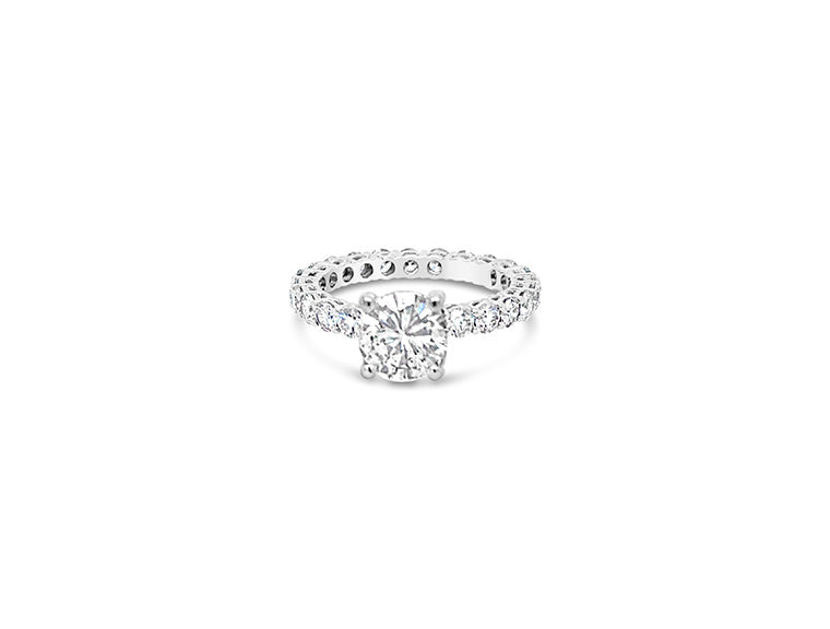 (REF 1896) 2.67cts Solitaire Diamond Ring (18ct White Gold)