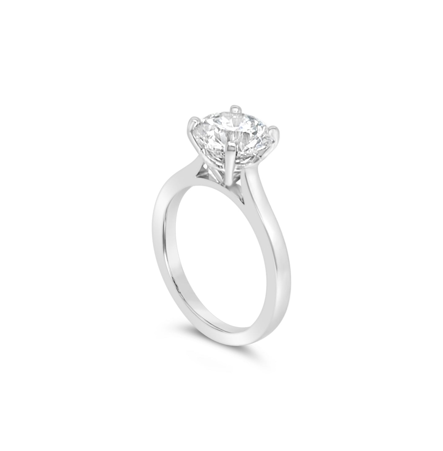 (Ref 1916) 2.5cts Lab Diamond Solitaire Ring (Platinum) IGI Certificate