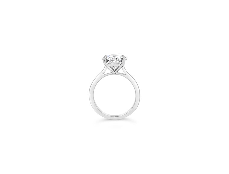 (Ref 1922) 3.50cts Lab Diamond Solitaire Ring (Platinum)