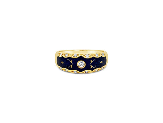 (REF 1940) Faberge Band (18ct Yellow Gold)