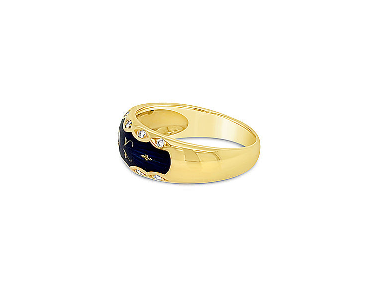 (REF 1940) Faberge Band (18ct Yellow Gold)