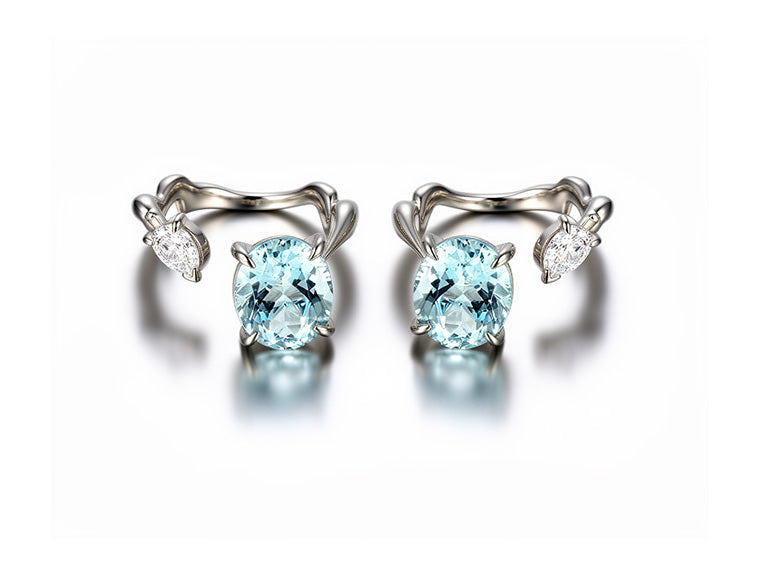 Dior Diorama Aquamarine & Diamond Pair Earrings – 18ct White Gold - Harrods Purchase Receipt