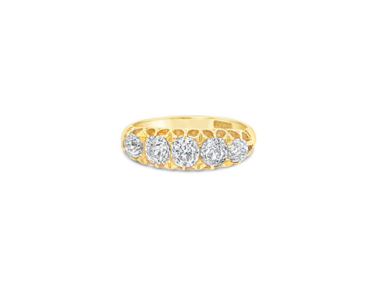 1.83ct Antique Old Cut Diamond Ring - 18ct Yellow Gold