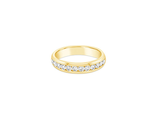 0.48ct 1/2 Eternity Diamond Ring - 18ct Yellow Gold