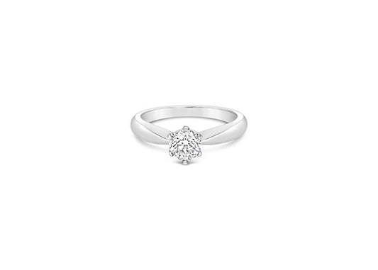 0.50ct Solitaire Diamond Ring - Platinum