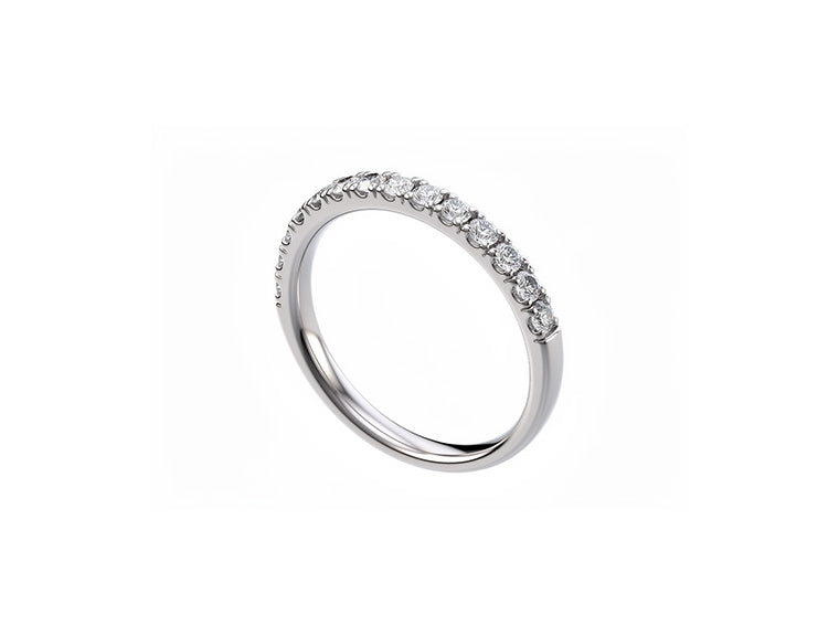 0.20ct Diamond Half Eternity Ring - 18ct White Gold