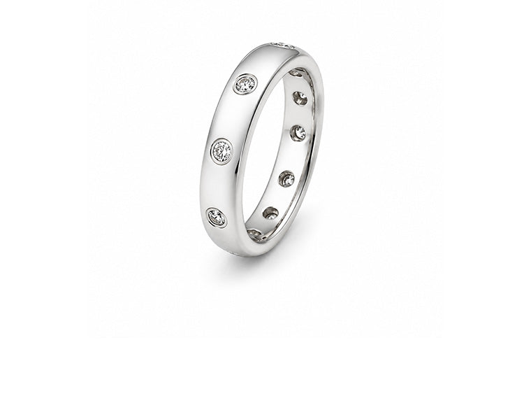 9 Stone Diamond Ring – Platinum