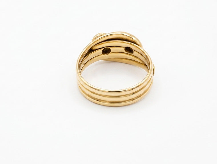 Diamond Gents Ring - 18ct Yellow Gold