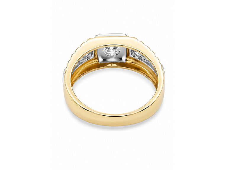 Gents President Style Ring – 14ct Yellow Gold (Rolex-Inspired)