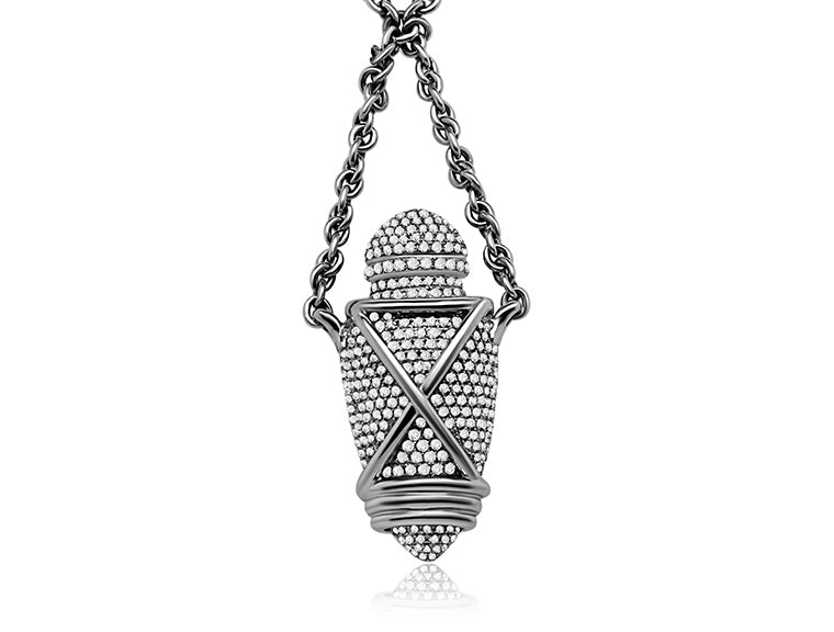 Theo Fennel Diamond Set Ampoule Pendant - 18ct White Gold