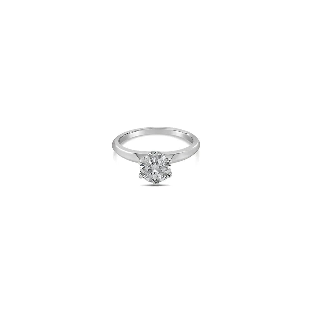 (REF 1096) 0.43ct Diamond Tiffany Co Solitaire Ring (18ct White Gold)