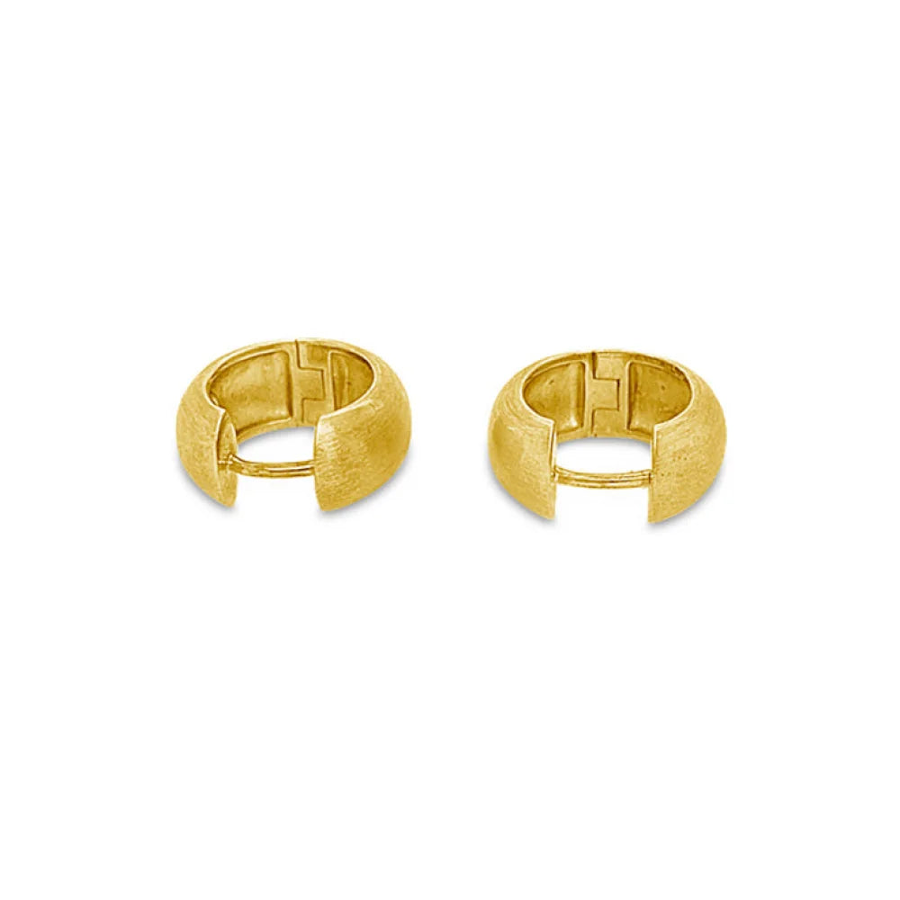 (REF 1138) 0.20ct DIAMOND HOOP EARRINGS (14CT YELLOW GOLD)