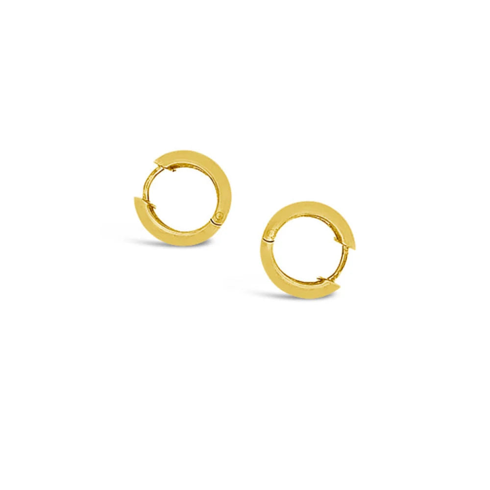 (REF 1138) 0.20ct DIAMOND HOOP EARRINGS (14CT YELLOW GOLD)