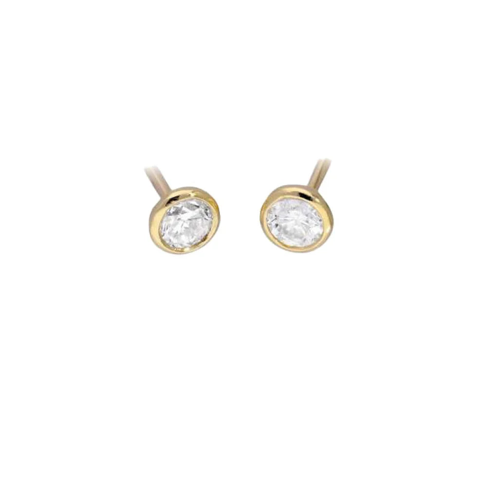 (REF 1472) 1.00ct Diamond Stud Earrings (18ct Yellow Gold)