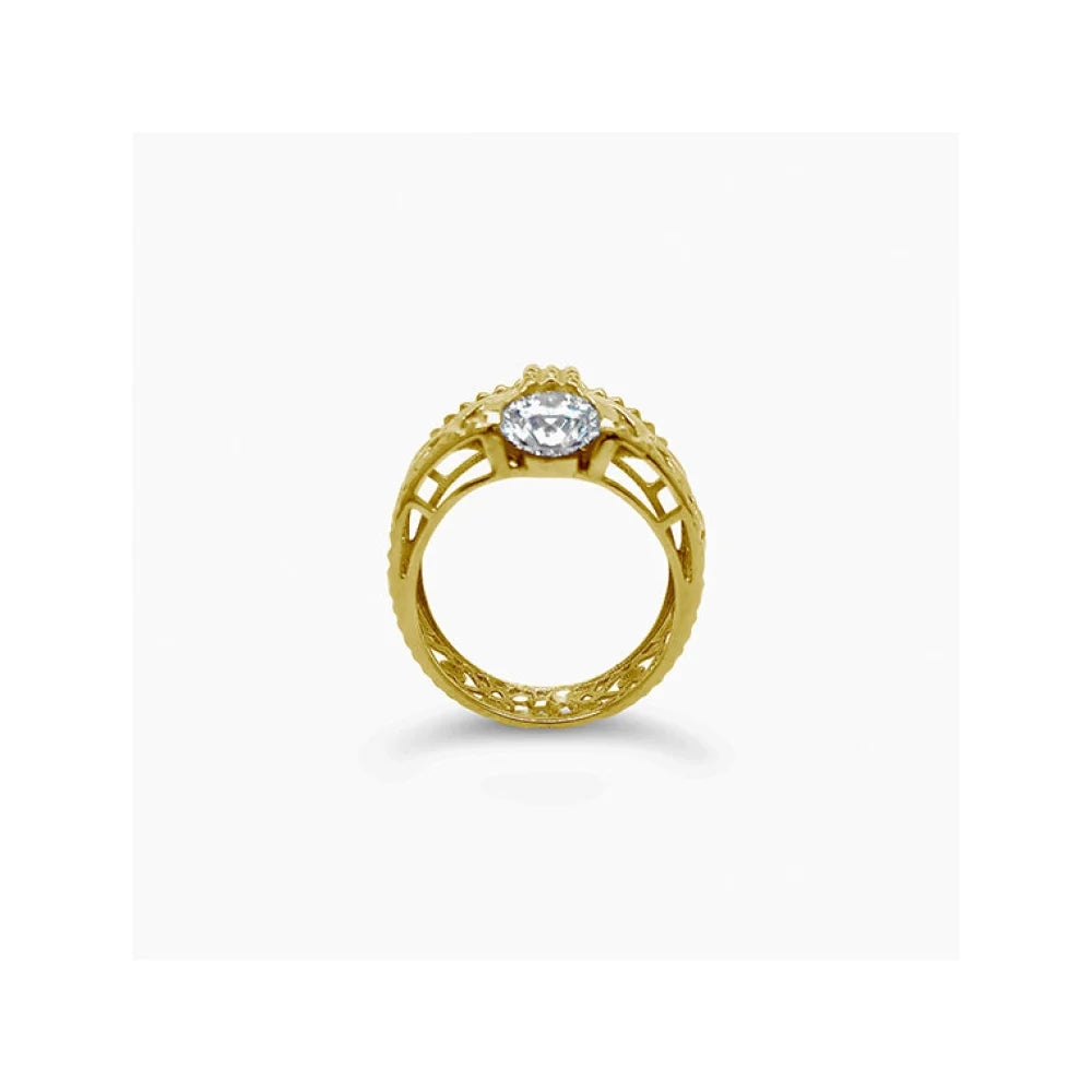 (REF 1747) 2.15cts Dubai Lab Diamond Ring (18ct yellow gold) IGI Certificate