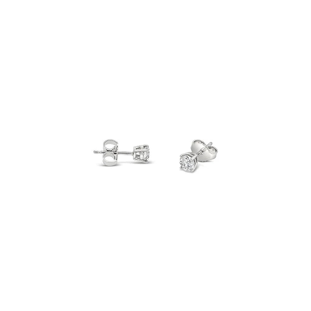 (Ref 1780) 0.50ct Diamond Stud Earring (14ct White Gold)