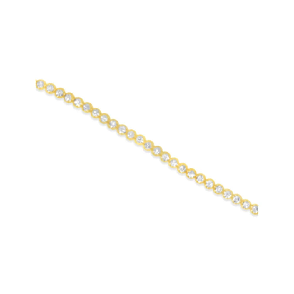 (Ref 1850) 2.01ct Diamond Tennis Bracelet (18ct Yellow Gold)