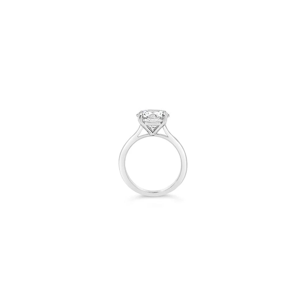 (Ref 1922) 3.50cts Lab Diamond Solitaire Ring (Platinum)